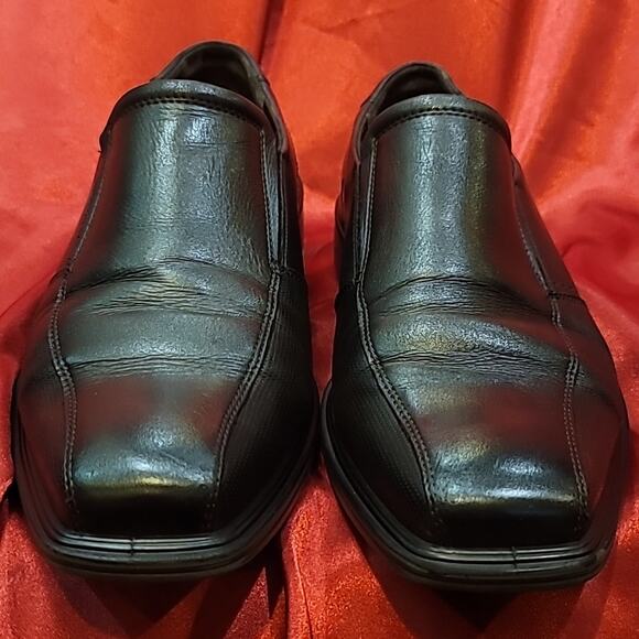 ECCO Helsinki sz EU43 US10 bike toe slip on loafer black top grain leath… main image 10